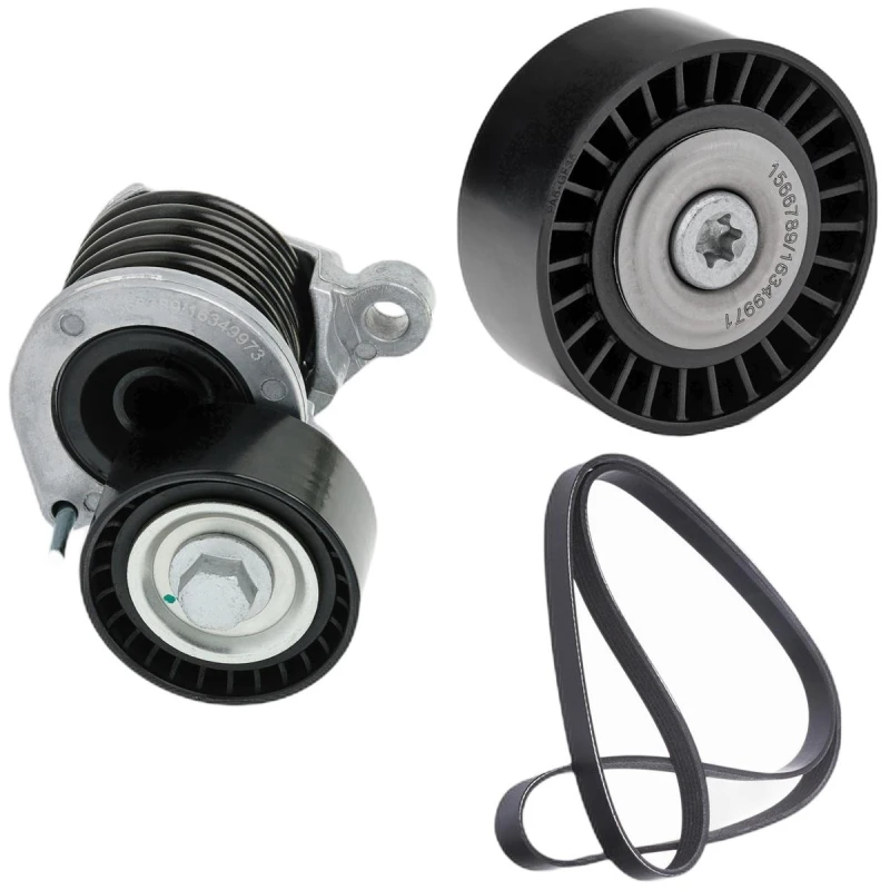 Image of RIDEX 542R0610 V-ribbed belt set Check alternator freewheel clutch & replace if necessary V-Ribbed Belt Set (542)