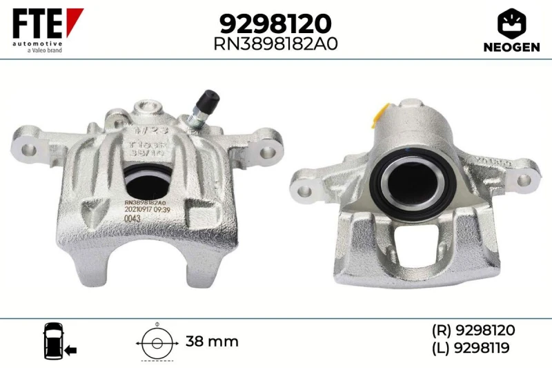 Image of Brake caliper FTE 9298120