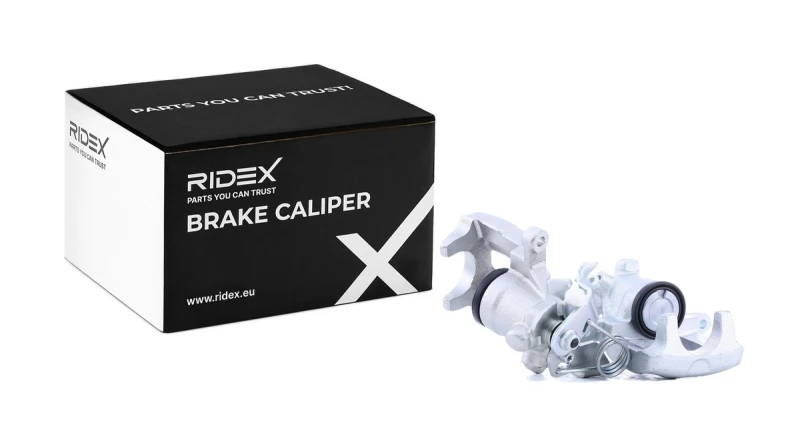 Image of RIDEX 78B1719 Brake caliper Rear Axle, without holder Cast Iron Brake Caliper (78)