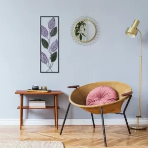 Image of Leaf Multicolor Decorative Metal Wall Accessory