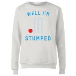 image of Well Im Stumped Womens Sweatshirt - White - 3XL