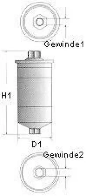 Image of Champion CFF100204 Fuel Filter In-Line L204
