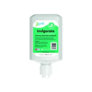 image of 2Work Invigorate Hand Soap Anti-Bac 1L (Pack of 6) 2W08666