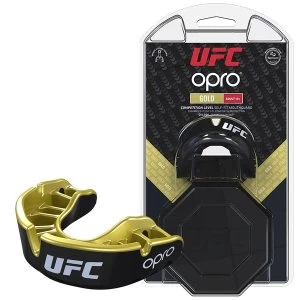 image of UFC Gold Mouthguard by Opro Black/Gold Adult