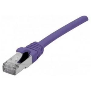 Patch Cord RJ45 CAT.6a F/UTP LSZH Snagless Purple - 25 M Full Copper