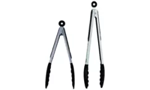 Image of Two Piece Silicone Tongs Set