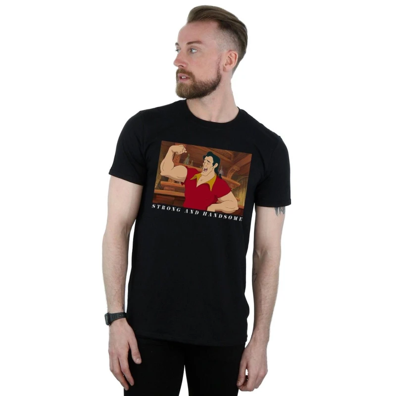 Image of Disney Men Beauty And The Beast Handsome Brute T-Shirt in Black Size: Small Black S Male 5059114018901