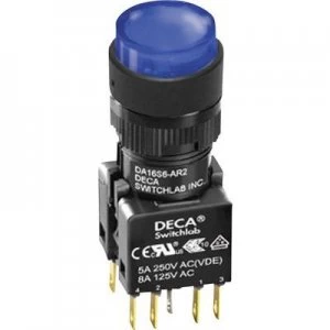 image of DECA ADA16S6 MR1 B2HB Pushbutton 250 V AC 5 A 1 x OffOn IP65 momentary