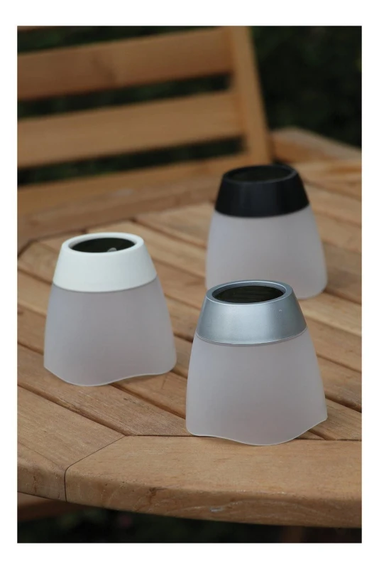 Image of Luxform Solar Tumbler Table Lights White, Grey, Black 12Pk Multi