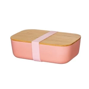 image of Sass & Belle Pink Bamboo Lunch Box