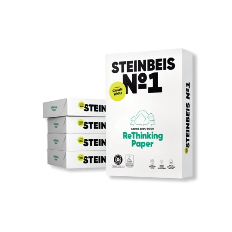 Image of Steinbeis Steinbeis No. 1 Recycled Paper Off-White A3 80gsm (Pack of 2500) 10026 10026