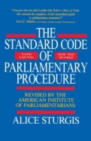 Image of standard code of paliamentary procedure 3rd edition