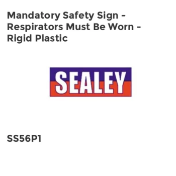 Image of Mandatory Safety Sign - Respirators Must Be Worn - Rigid Plastic