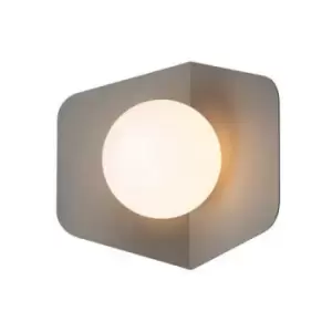 Image of Larissa Nesebar Wall Light With Opal Glass 1x G9 Max 7W Grey