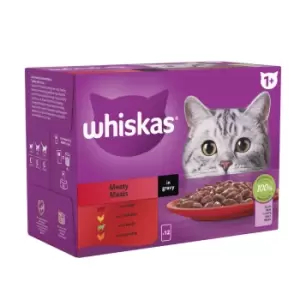 Whiskas Adult Meaty Meals in Gravy Wet Cat Food 12 x 85g