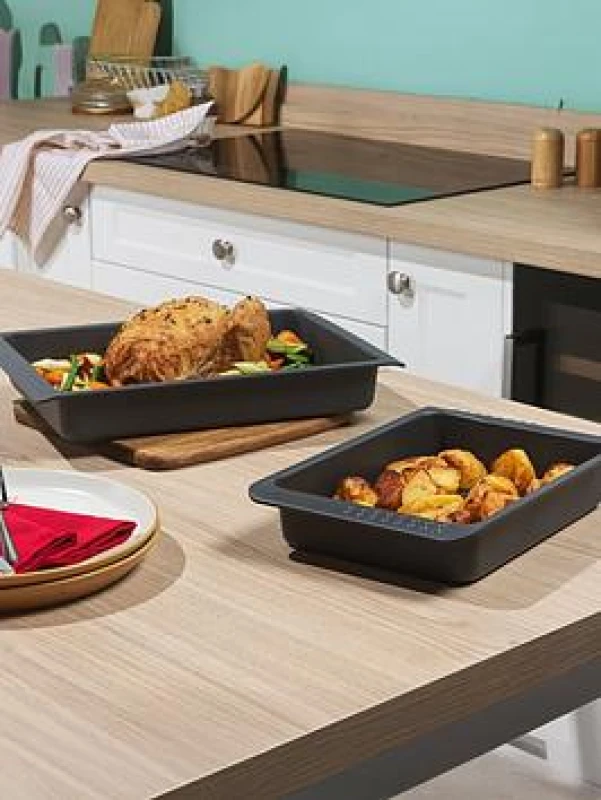 Image of Russell Hobbs Shield 2 Piece Roaster Set Grey - Russell Hobbs Grey HR68701