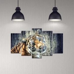 Image of 5DMDF-42 Multicolor Decorative MDF Painting (5 Pieces)