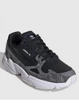 Image of adidas Originals Falcon W - Black/White, Size 4, Women