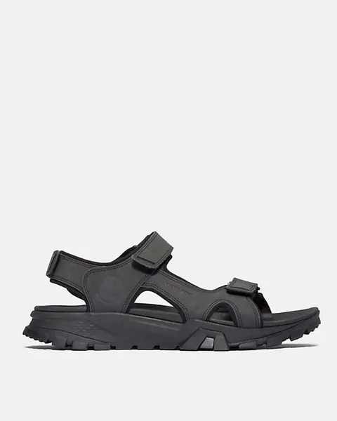 Image of Timberland - Lincoln Peak Two-strap Sandal for Men in Black, Man, Black, Size: 10.5