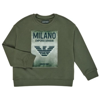 image of Emporio Armani Milano Patch Sweatshirt Grey Size 12 Years Boys