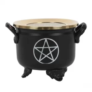 image of Pentagram Cauldron Resin Incense Burner