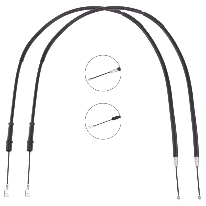 Image of RIDEX 124C1129 Brake Cable Right, 1666/1407mm Cable,parking brake (124)