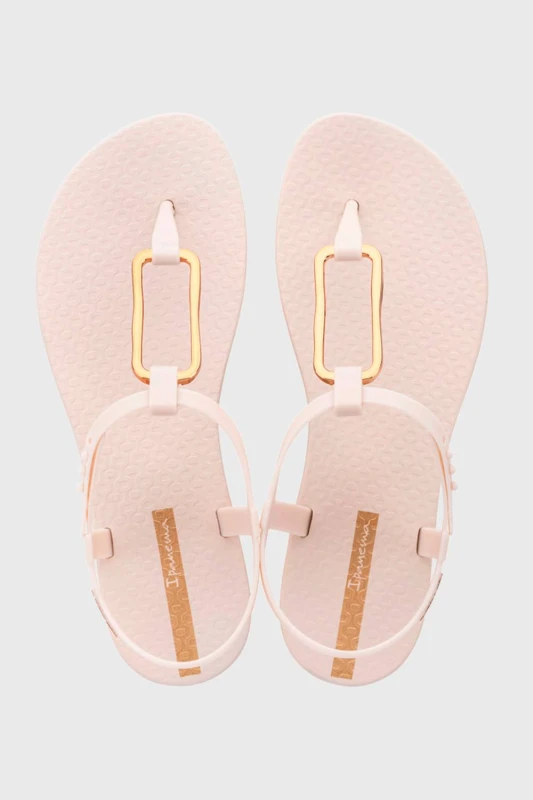 Image of Ipanema Womens Class Modern Sandal Fem Beige/Gold in Beige Size: 4 Beige Female 4