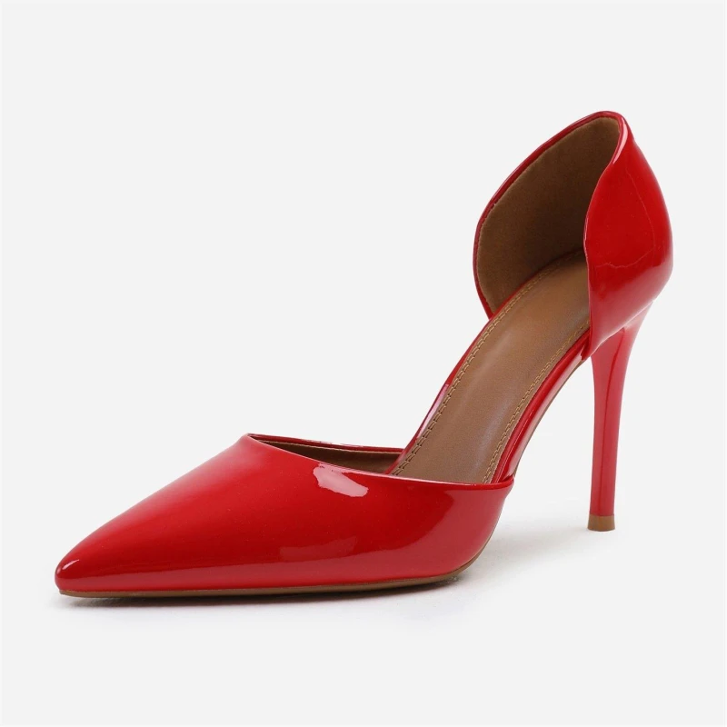 Image of Where's That From 'Aspen' Pointed Toe Stiletto High Heels Red