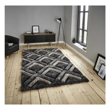 Image of Shaggy - Noble House 8199 Grey 150cm x 230cm Rectangle - Grey