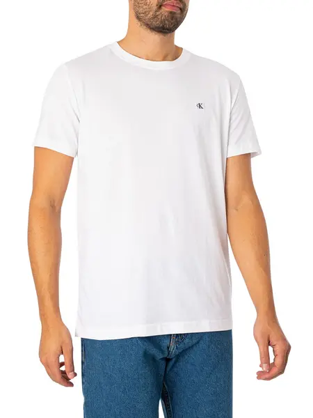 Image of Calvin Klein Jeans Embro Badge T-Shirt Bright White XL