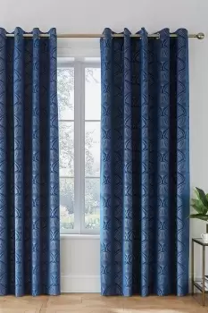 image of 'Art Deco Pearl' Curtains