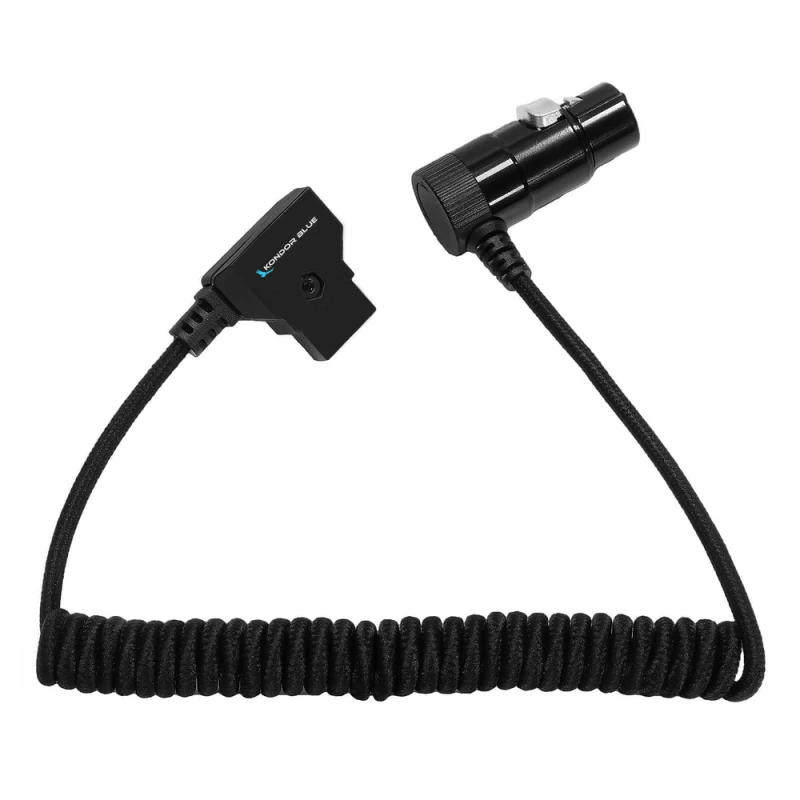 Image of Kondor Blue D-Tap to 4-Pin XLR Female RA Cable Black