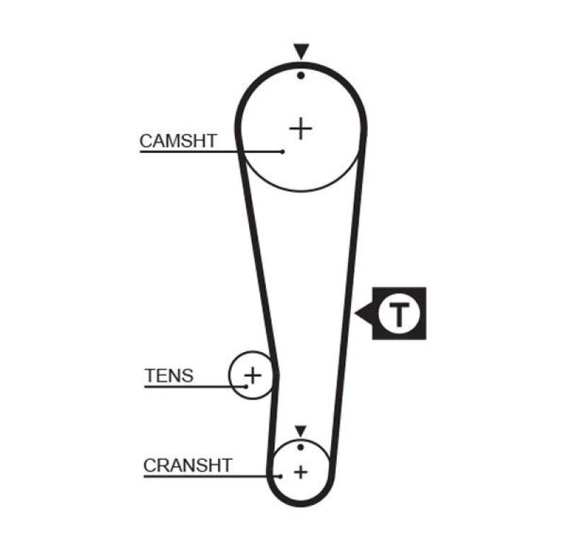 Image of GATES Timing Belt GATES 5393XS