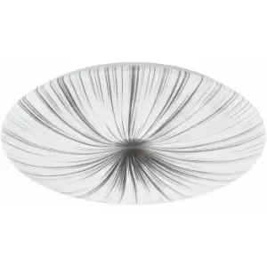 Image of Wall Flush Ceiling Light Colour White Shade White Silver Plastic Bulb LED 33W