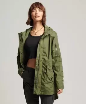 Image of Superdry Womens Field Parka Khaki / Washed Khaki - Size: 8