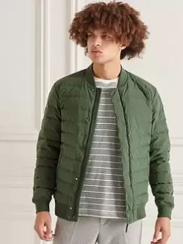 Image of Superdry Studios Down Padded Jacket - Thyme - Green, Size 2XL, Men