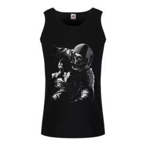 image of Unorthodox Collective Mens Lost In Space Vest Top (L) (Black)