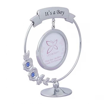 Image of Crystocraft Frame - It's A Boy - Crystals From Swarovski?