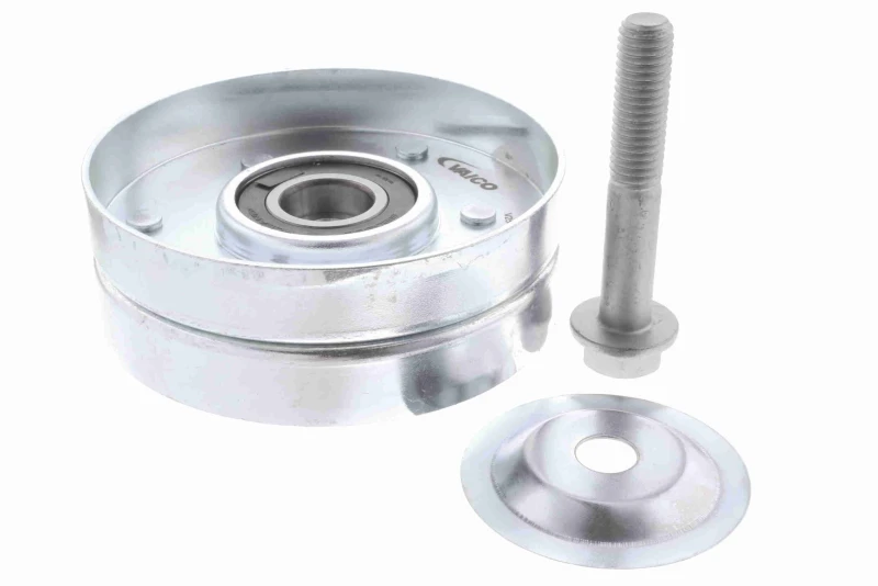 Image of VAICO V25-0355 Idler Pulley Original VAICO Quality Plastic Deflection/Guide Pulley,v-ribbed belt (312)