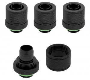 Image of CORSAIR Hydro X Series XF 10/13mm Compression Fitting - G1/4", Black, Pack of 4, Black