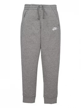 Image of Nike Boys NSW Club French Terry Jogger Pant - Grey/White, Size L=12-13 Years