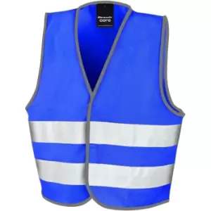 Image of SAFE-GUARD by Result Childrens/Kids Core Enhanced Hi-Vis Vest (4-6 Years) (Royal Blue) - Royal Blue