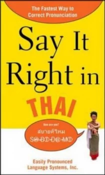 Image of Say It Right in Thai by N/a Epls Book