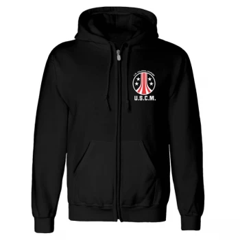 Image of Alien - Bug Stomper Unisex X-Large Hoodie Zip-Up - Black