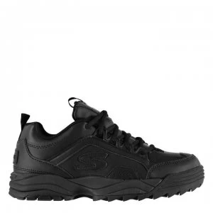 image of Skechers Intershift Boys Trainers - Triple Black