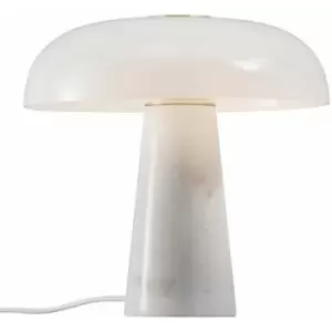 image of Nordlux Glossy Domed Table Lamp Opal White, E27