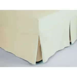Image of Fitted Sheet Valance Double Ivory