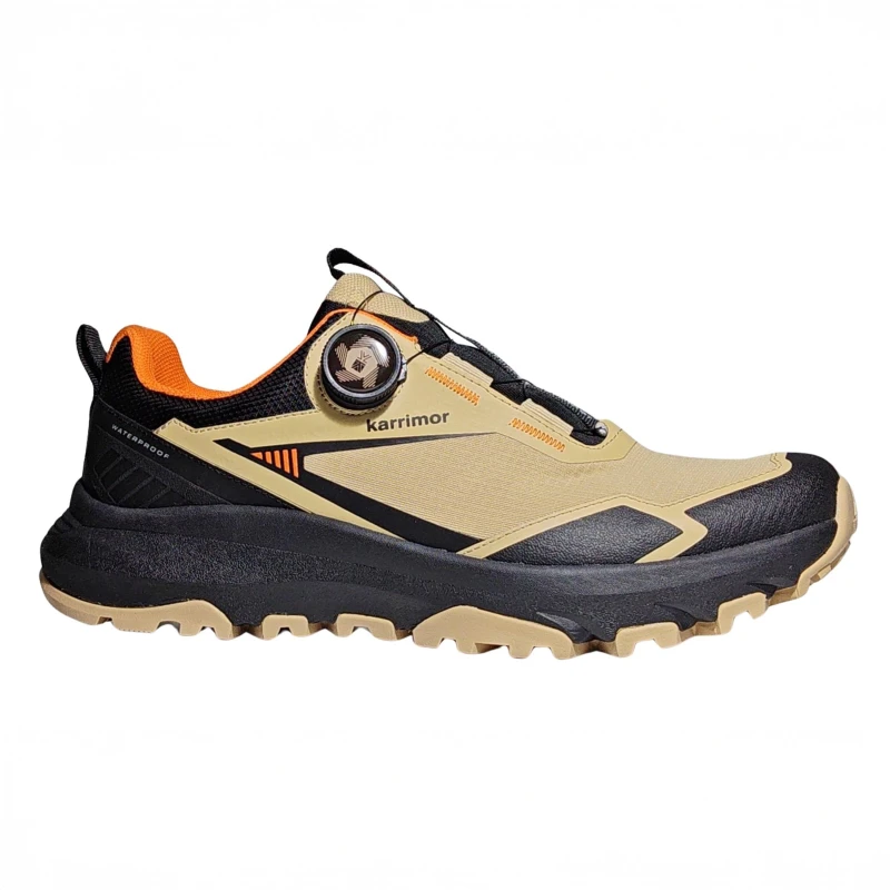 Image of Karrimor Mens Waterproof Hiking Shoes Beige/Black male 8 (42)