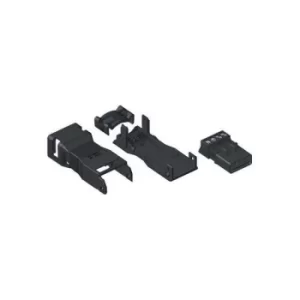 Image of WAGO 890-114 4 Pole 16A 4.4mm Plug with Strain Relief Black