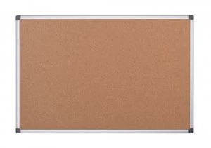 Image of Bi Office Cork Noticeboard 2 Sided 900 x 600mm